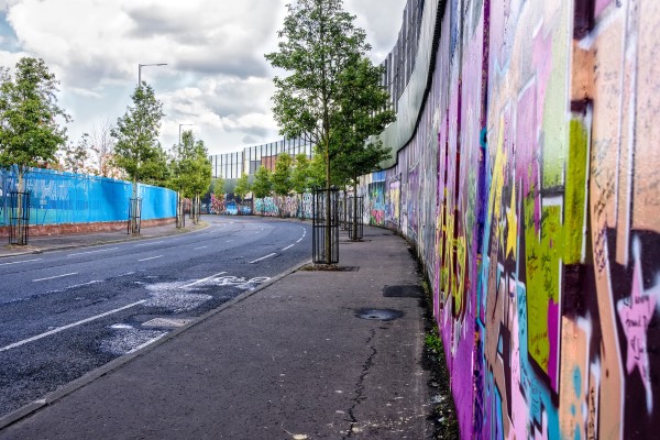 Peace wall Belfast