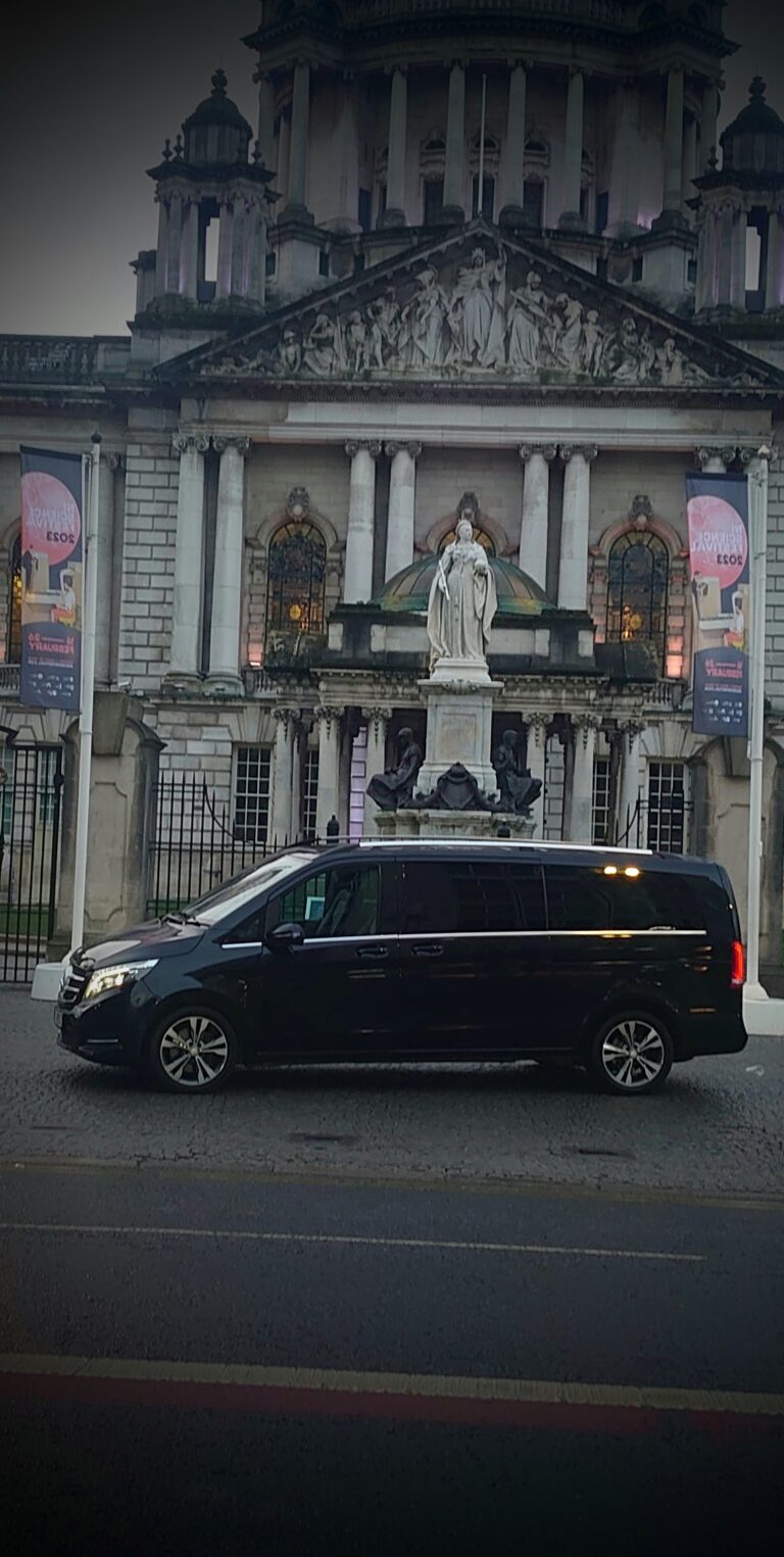 Mercedes MPV out working at Belfast city hall